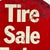 A vintage "Tire Sale Today" round red metal sign. Great for man cave, auto enthusiasts, garage, or tire shop. Circa: Mid...