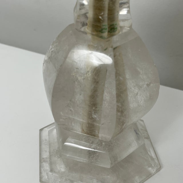 Cut Rock Crystal Candleholder For Sale - Image 10 of 14