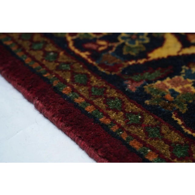 Vintage Persian Kashan Rug 4'6'' X 6'6'' For Sale - Image 4 of 11