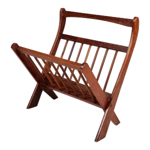 1960s Danish Teak Folding Magazine Stand by Ernest Sohn For ETCO