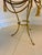Antique Italian Gilt Metal and Verde Marble Tassel Side Tables, 1920, Set of 2 For Sale - Image 6 of 14