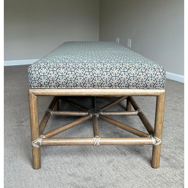 Late 20th Century McGuire Furniture “Cat’s Cradle” Bench by Barbara Barry For Sale In Charlotte - Image 6 of 7
