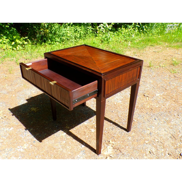 Wood Vintage McGuire Faubourg Collection Table Desk For Sale - Image 7 of 17