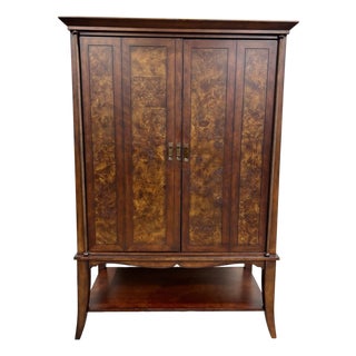 Contemporary Entertainment Armoire Media Cabinet For Sale