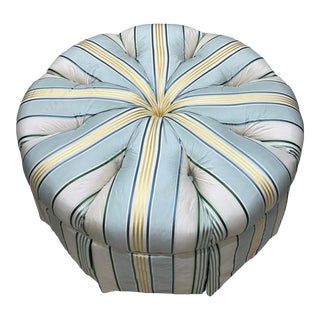 Scalamandre Charlotte Stripe Table/Seat For Sale