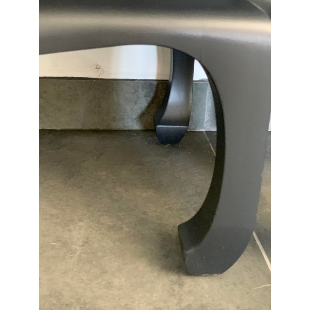 Onyx Vintage Ming Side Tables Metal Top Inlay - A Pair For Sale - Image 8 of 9