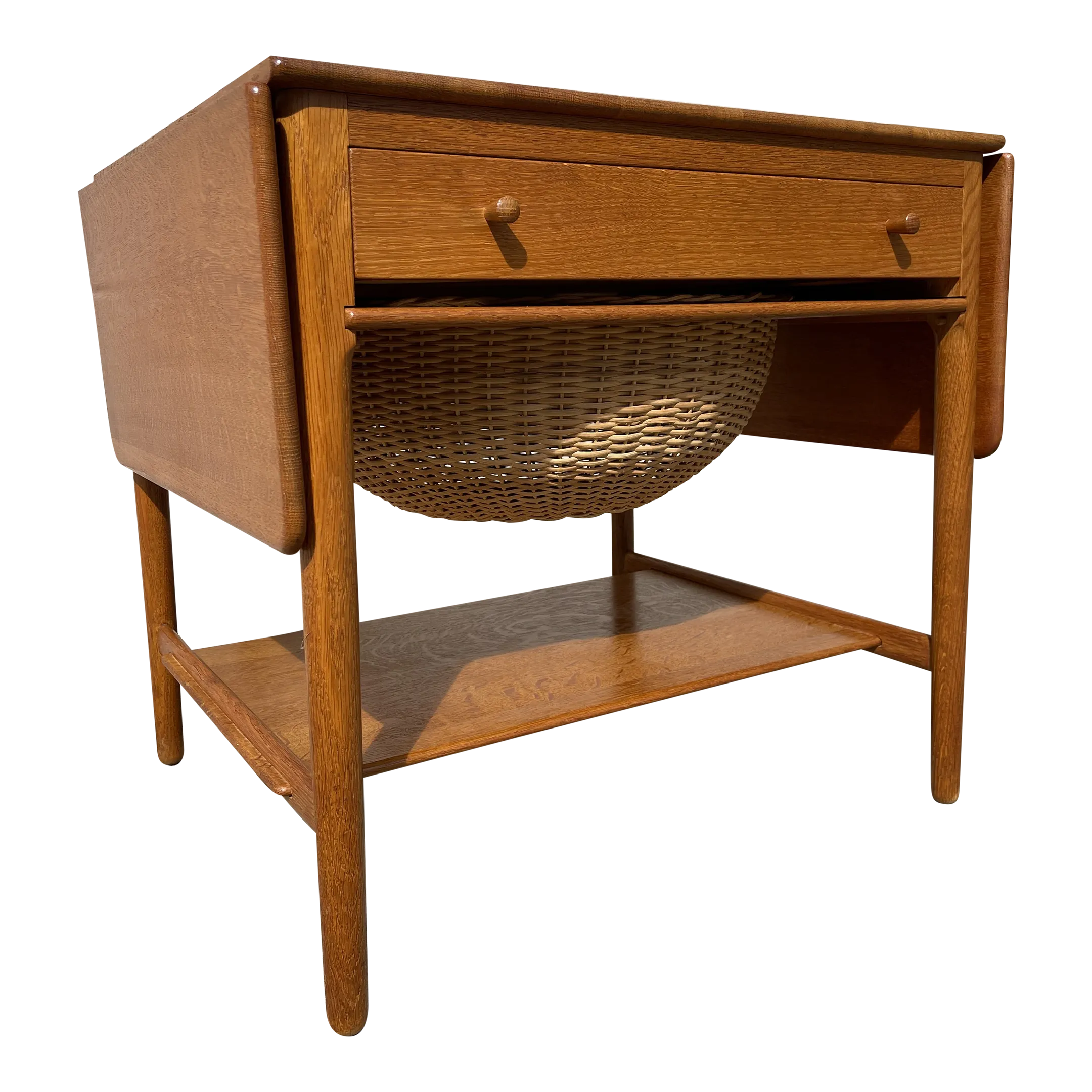 1950s Hans J Wegner for Andreas Tuch Sewing Table At-33 | Chairish