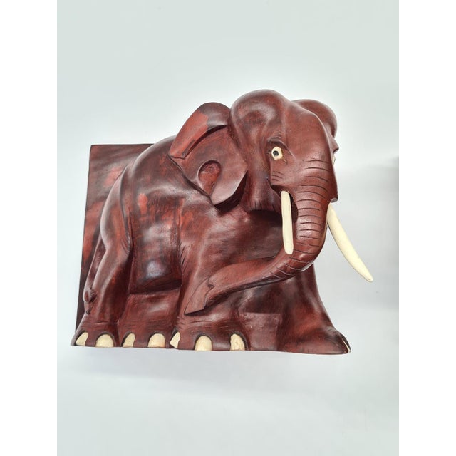 Carved Bookends, 1960s-1980s, Set of 2 For Sale - Image 4 of 9