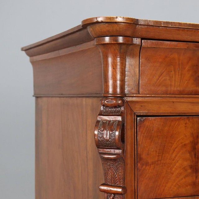 Charles X Mahogany Chest of Drawers For Sale - Image 4 of 11