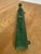 Antique Rustic Wooden Peg Hook in Green For Sale - Image 11 of 15