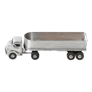 Mid-Century Smith Miller Silver Streak Truck & Trailer in Aluminum