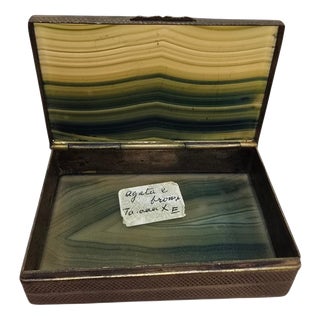Agate Box with Gilt Bronze Mounts, 1870s For Sale
