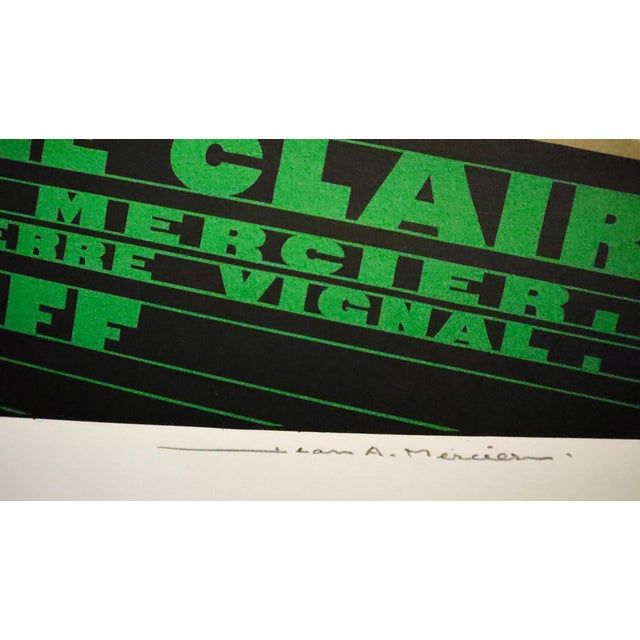 1926 French Movie Poster, La Proie Du Vent, René Clair (Horizontal) For Sale - Image 6 of 6