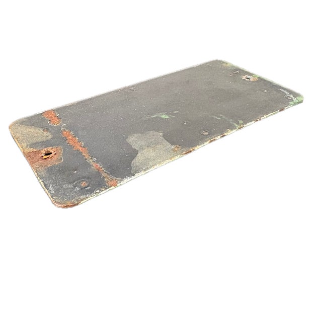 Late 20th Century Small Ox-Heart Peanut Butter Distressed Reproduction Advertising Sign For Sale - Image 4 of 5