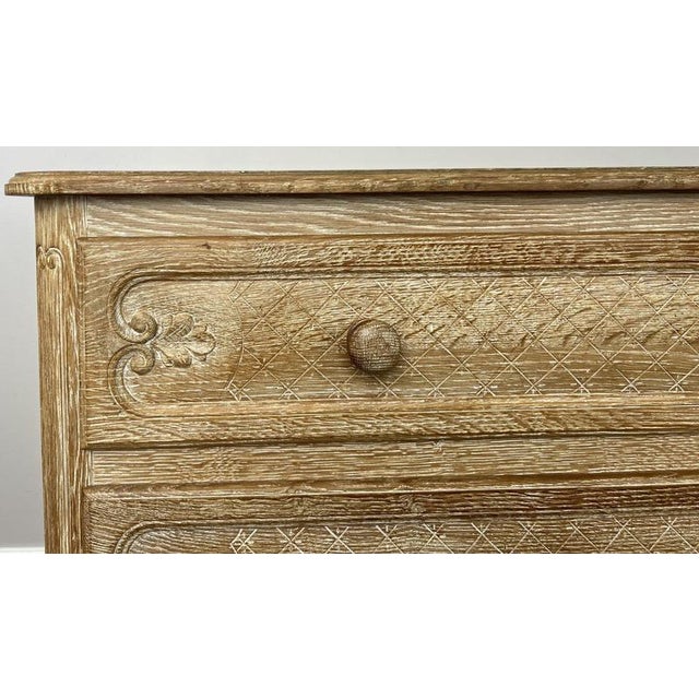Vintage French Louis Oak Chest of 2 Drawers For Sale - Image 5 of 17