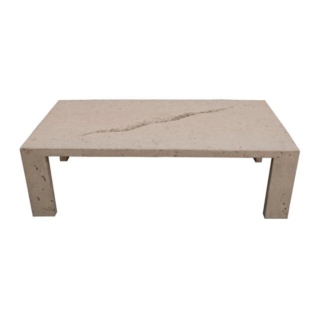 Stone 1970s Modernist Coffee Table by Marizo Cecchi For Sale - Image 7 of 8