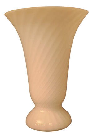 Vintage Table Lamp in Spirally Patterned Glass from WSB, 1970s