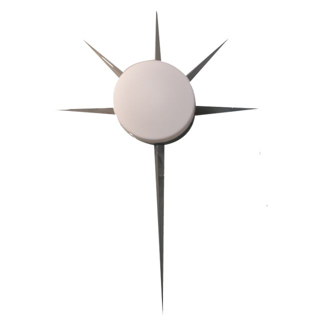 Stella Cometa Wall Sconce in Chrome in the style of Gio Ponti For Sale