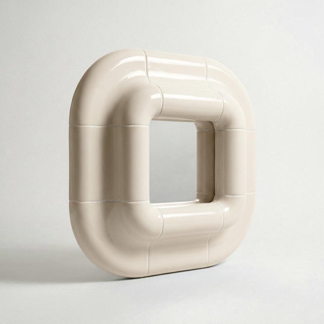 Lolo Mirror in Off-White by Tilecito For Sale - Image 6 of 8