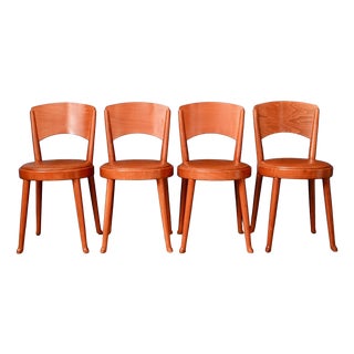 Italian Chairs Model 464 by Enzo Berti for Montina International, 1970s, Set of 4 For Sale