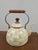 Mid 20th Century Mid 20th Century MacKenzie Childs Yellow and Cream Parchment Checkered Tea Kettle For Sale - Image 5 of 9