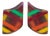 Kaso Geometric Multicolor Harlequin Acrylic Resin Earrings For Sale