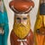 Blue MCM Hand Painted Ceramic Figures of the Three Wise Men - Set of 3 For Sale - Image 8 of 11