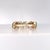 2020s Zig Zag Yellow Gold Natural Diamond & Emerald Ring For Sale - Image 5 of 14