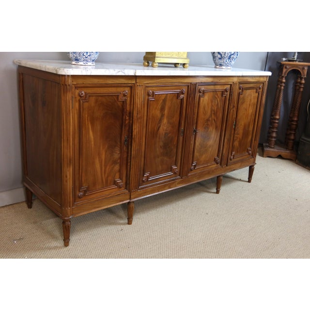 Maroon Louis XVI Sideboard from Dester For Sale - Image 8 of 16