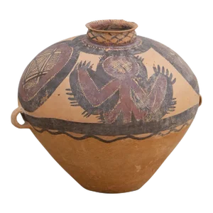 Antique Neolithic Style Chinese Terracotta Pot