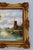Early 20th Century Vintage Dutch School Oil on Board, Canal Scene With Windmill — Ornate Gilt Frame For Sale - Image 5 of 6