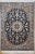 Vintage Persian Nain Area Rug,Handwoven Floral Pattern, Navy & Ivory, 4’ X 6’ For Sale In Chicago - Image 6 of 12