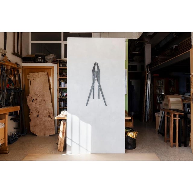 Not Yet Made - Made To Order Signs Crossed Wall Sculpture in Natural Steel by Jean-Baptiste Van Den Heede For Sale - Image 5 of 6