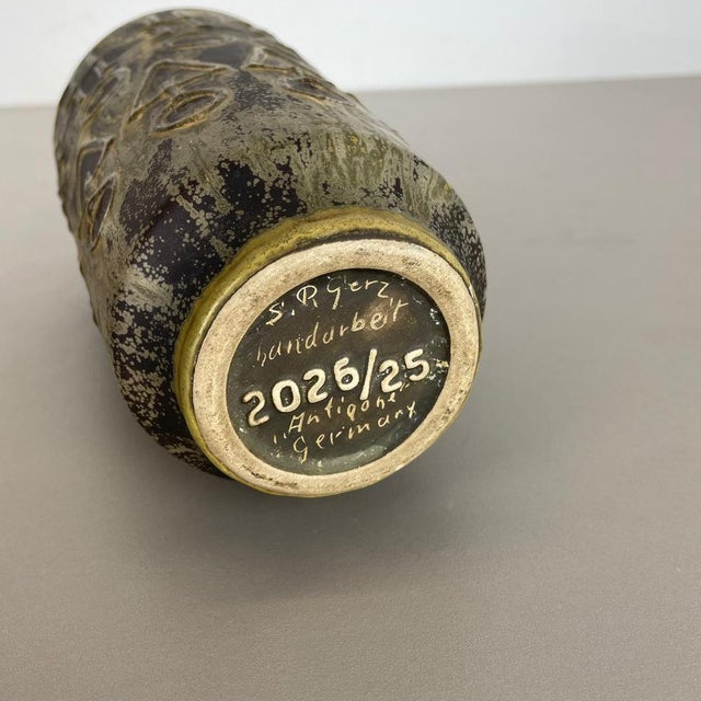 Vintage Abstract Ceramic Pottery Vase from Simon Peter Gerz, Germany, 1960s For Sale - Image 13 of 16
