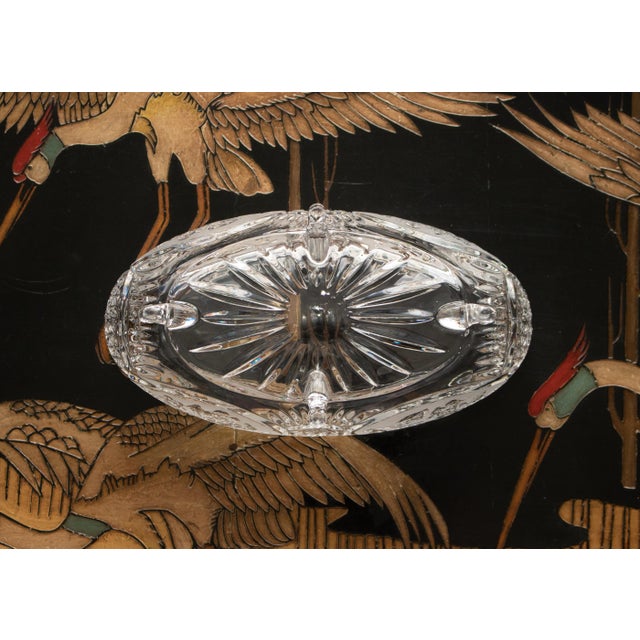 Bohemian Crystal Large Footed Serving Bowl, Circa 1970s For Sale - Image 11 of 12