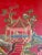 Vintage Red Hand Painted Chinoiserie Tole Tray For Sale - Image 9 of 12