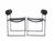 Mario Botta Prima Black Chairs by Mario Botta for Atlas, Italy, 1980s, Set of 2 For Sale - Image 4 of 10
