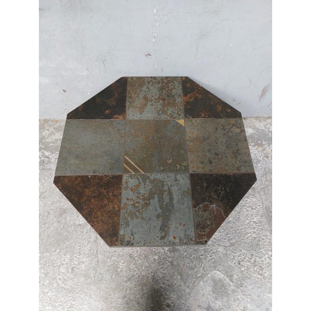 Octagonal Brutalist Coffee Table For Sale - Image 17 of 18