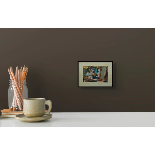 "Portrait of a Couple" 1990s Painting For Sale In Dallas - Image 6 of 6