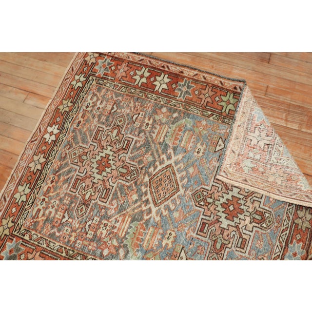 An early 20th century Square Persian Heriz rug 3'6'' x 3'11''