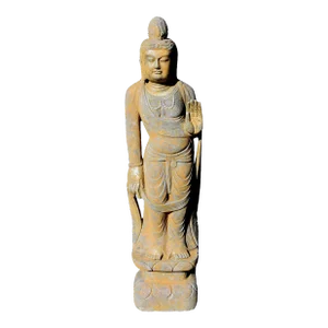 Standing Stone Buddha Guan Yin Statue