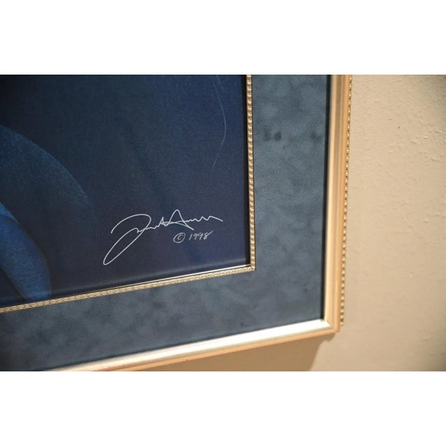 1990s Frank Howell "Lakota Blue Aura" 1998 Commemorative Serigraph 119/225, Framed With Museum Glass For Sale - Image 5 of 7