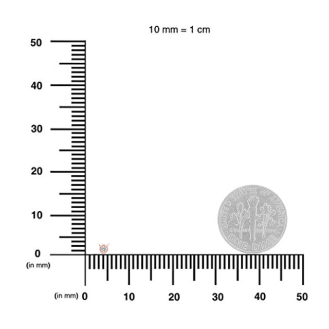 10K Rose Gold 1/10 Carat Round Brilliant-Cut Diamond Modern Bezel-Set Solitaire 16"-18" Pendant Necklace (H-I Color, SI2-I1 Clarity) For Sale In New York - Image 6 of 6