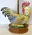 Vintage Large Ceramic Rooster Lamp on Wood Base For Sale - Image 14 of 17