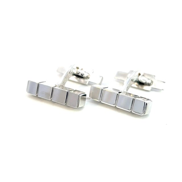 1990s George Jensen Estate Mens Cufflinks Silver, 2 Pieces For Sale - Image 10 of 12