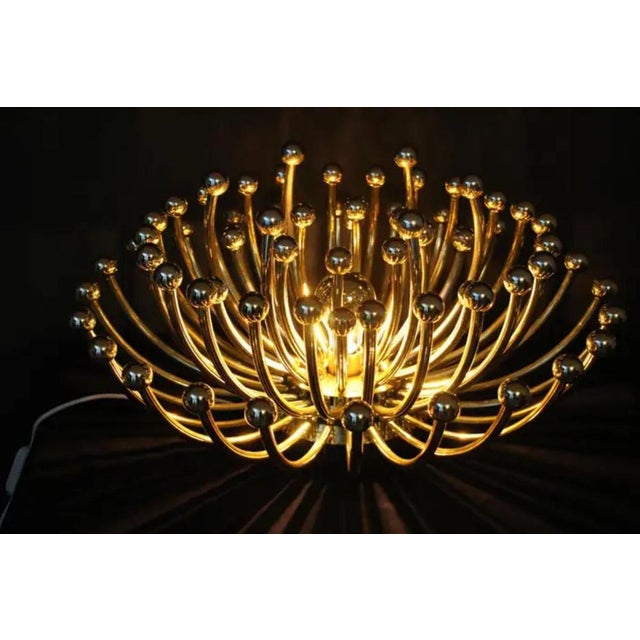 Gold Gold Pistillo Wall Lamps by Valenti Milano, 1980, Set of 2 For Sale - Image 8 of 18