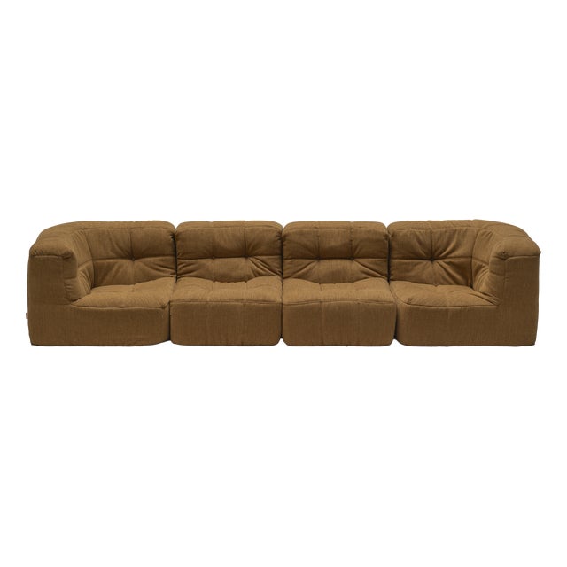Kimba Modular Four-Seater Sofa by Michel Ducaroy for Ligne Roset, 1970s, Set of 4 For Sale
