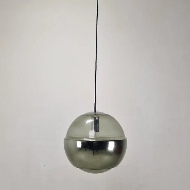 1970s Mid-Century Modern Pendant attributed to Peill & Putzler, Germany, 1970s For Sale - Image 5 of 9