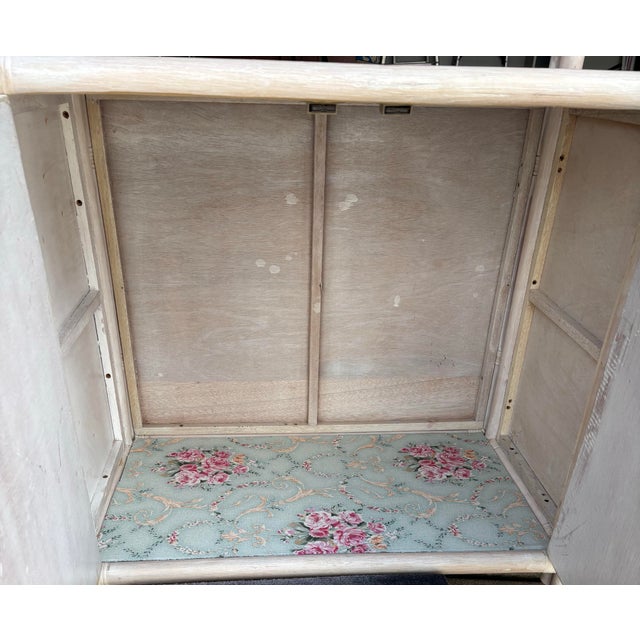 Palm Beach Chic Wicker & Bamboo Etagere For Sale - Image 12 of 12