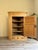 Stunningly simple vintage solid wooden antique pine corner cabinet. This is great as a pantry kitchen storage in a rustic...
